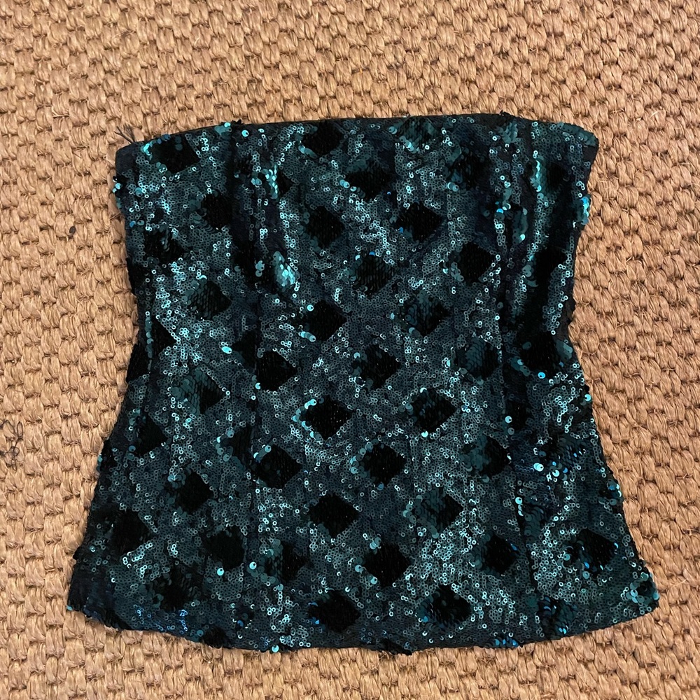 Zara Sequin Tube Top